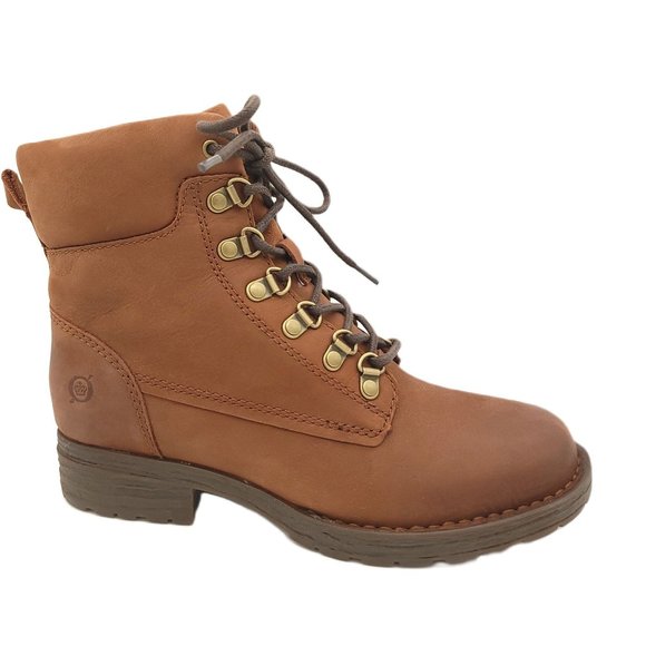NEW Born Codi Boots Womens 6 Lace Up Brown Leather Waterproof Retail $160 - Picture 1 of 8
